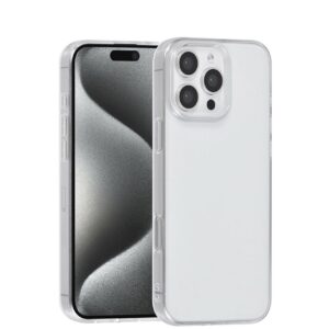 TUNIQ TPU Back Cover til iPhone 16 Pro Max – Transparent