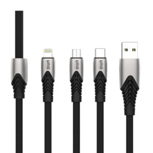 UNIQ Accessory 3-i-1 USB Opladnings- og Dataoverførselskabel