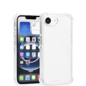 TUNIQ iPhone 16e Gennemsigtigt Bagside Cover – Stilrent design med stødabsorberende beskyttelse